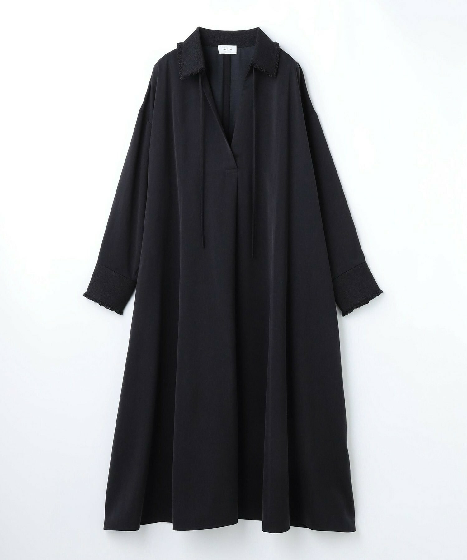 【MOGA】【Lサイズ】フィブリルサテンフレアワンピース 詳細画像 ネイビー 1
