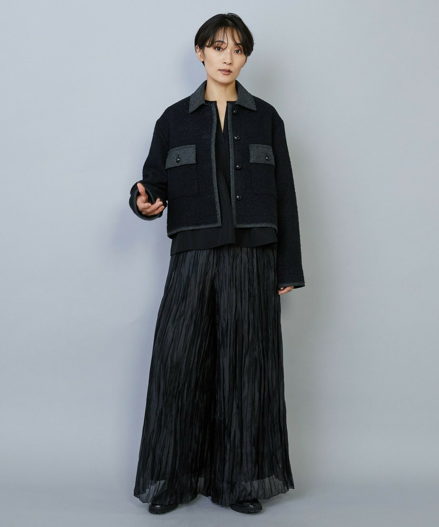 【MOGA】【Lサイズ】リングツイードジャケット 詳細画像 アイボリー 2