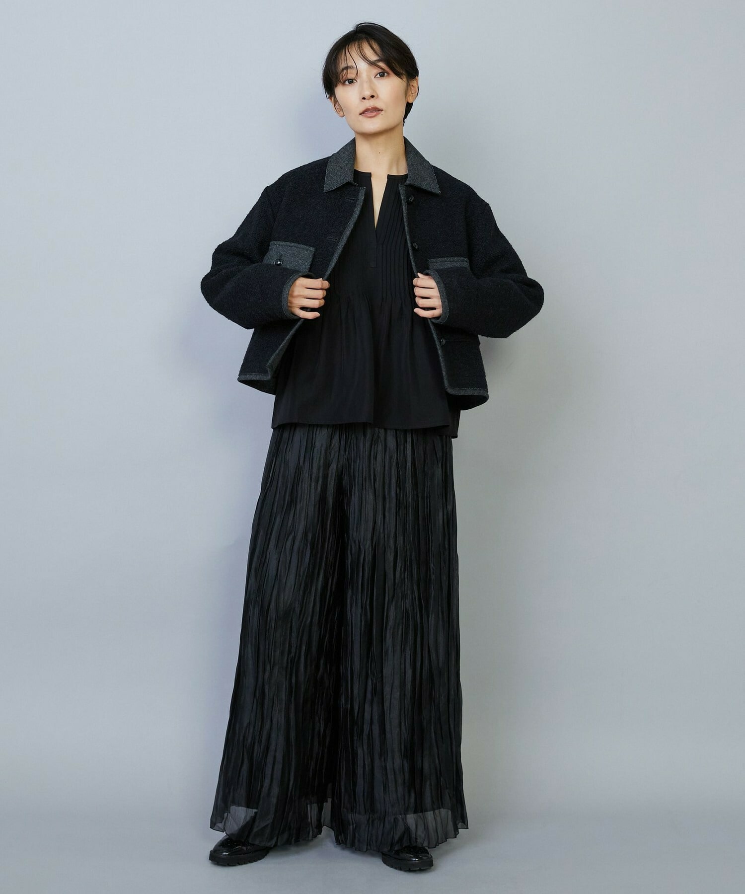 【MOGA】【Lサイズ】リングツイードジャケット 詳細画像 アイボリー 3