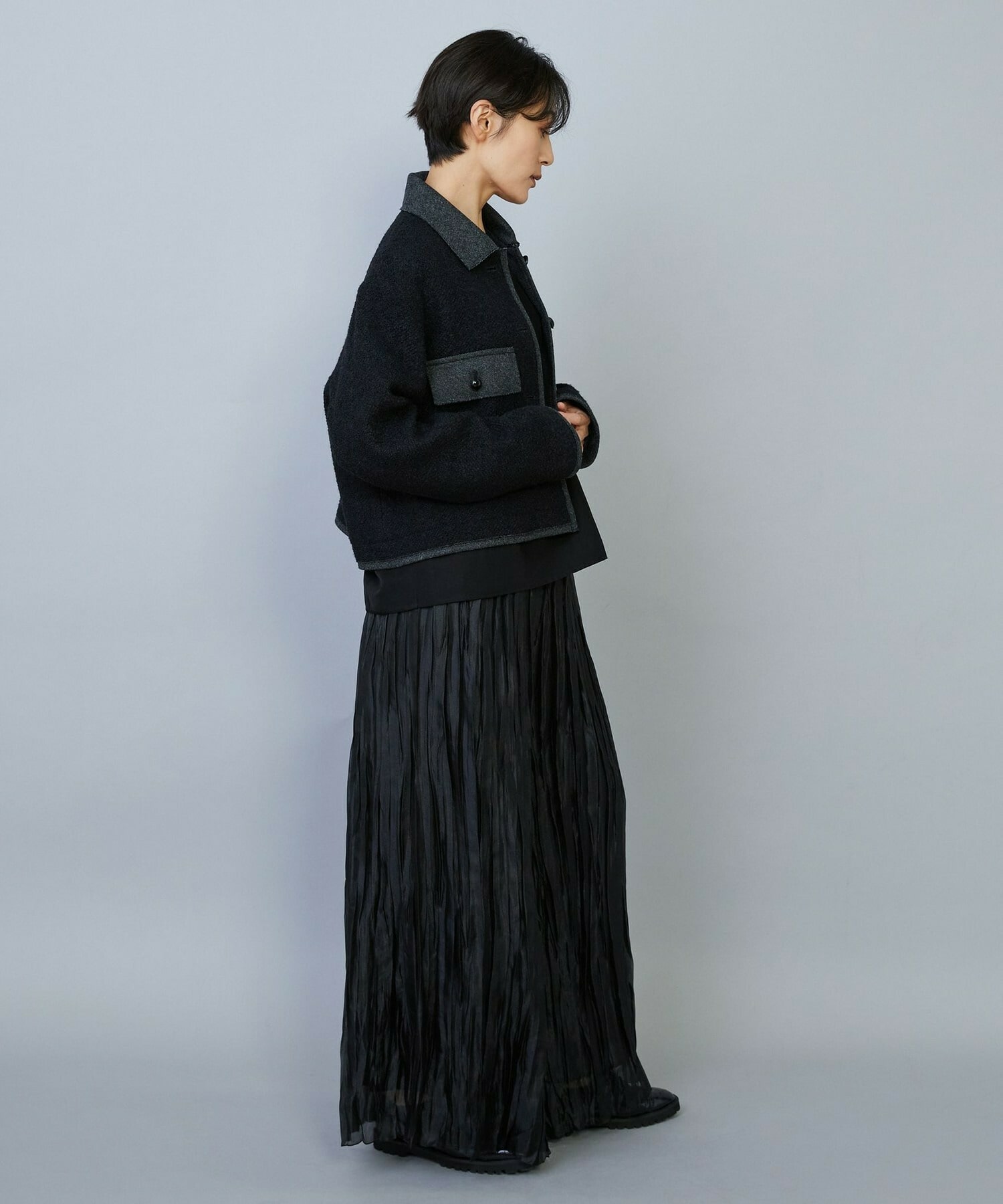 【MOGA】【Lサイズ】リングツイードジャケット 詳細画像 アイボリー 8