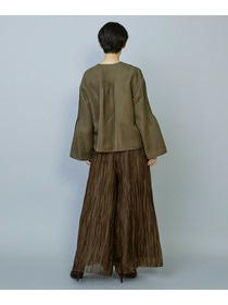 【MOGA】【Lサイズ】グローオーガンジーランダムプリーツパンツ 詳細画像 カーキ 14