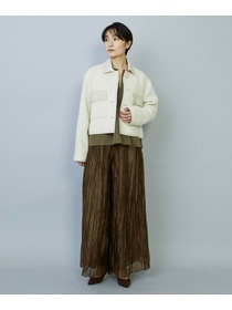 【MOGA】【Lサイズ】グローオーガンジーランダムプリーツパンツ 詳細画像 カーキ 16