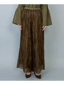 【MOGA】【Lサイズ】グローオーガンジーランダムプリーツパンツ 詳細画像 カーキ 20