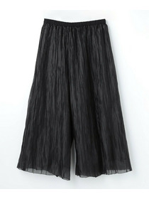 【MOGA】【Lサイズ】グローオーガンジーランダムプリーツパンツ 詳細画像 カーキ 24