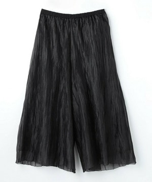 【MOGA】【Lサイズ】グローオーガンジーランダムプリーツパンツ 詳細画像 ブラック 1