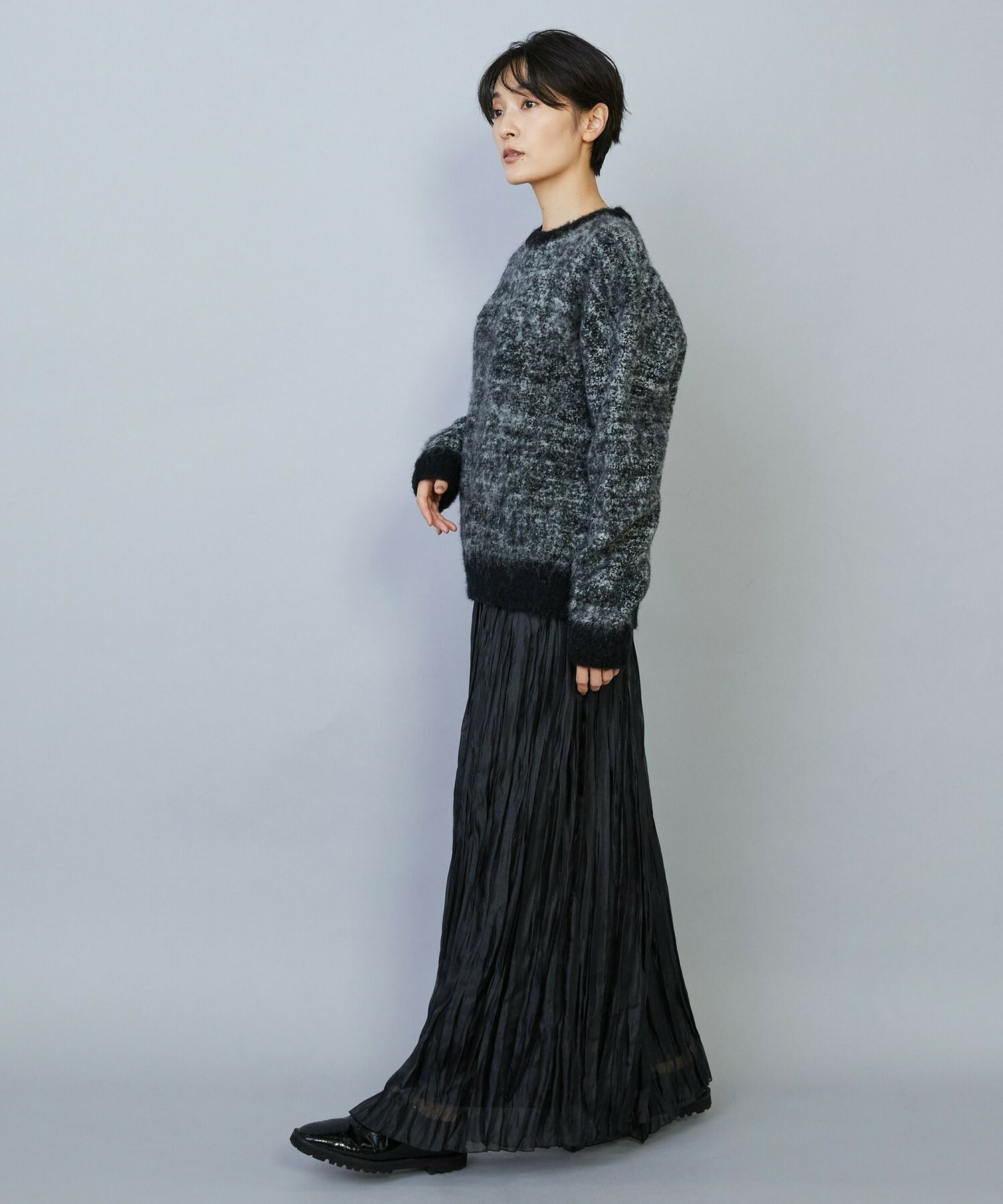 【MOGA】【Lサイズ】グローオーガンジーランダムプリーツパンツ 詳細画像 カーキ 6