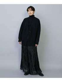 【MOGA】【Lサイズ】ラクーンダブルフェイスジャケットライクカーディガン 詳細画像 ブラック 1