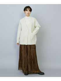 【MOGA】【Lサイズ】ラクーンダブルフェイスジャケットライクカーディガン 詳細画像 ブラック 12