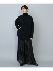 【MOGA】【Lサイズ】ラクーンダブルフェイスジャケットライクカーディガン 詳細画像 ブラック 2