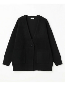 【MOGA】【Lサイズ】ラクーンダブルフェイスジャケットライクカーディガン 詳細画像 ブラック 23