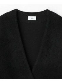 【MOGA】【Lサイズ】ラクーンダブルフェイスジャケットライクカーディガン 詳細画像 ブラック 25