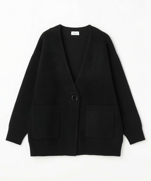 【MOGA】【Lサイズ】ラクーンダブルフェイスジャケットライクカーディガン 詳細画像 ブラック 1