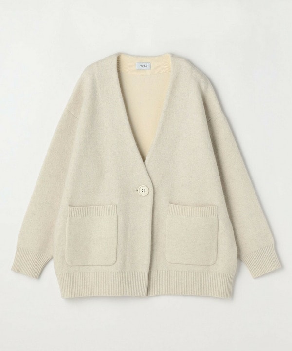 【MOGA】【Lサイズ】ラクーンダブルフェイスジャケットライクカーディガン