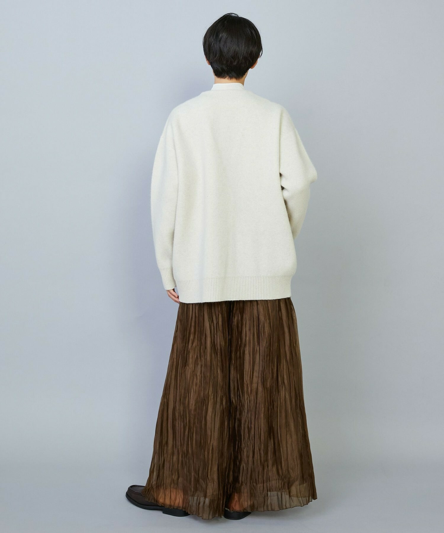 【MOGA】【Lサイズ】ラクーンダブルフェイスジャケットライクカーディガン 詳細画像 ブラック 15