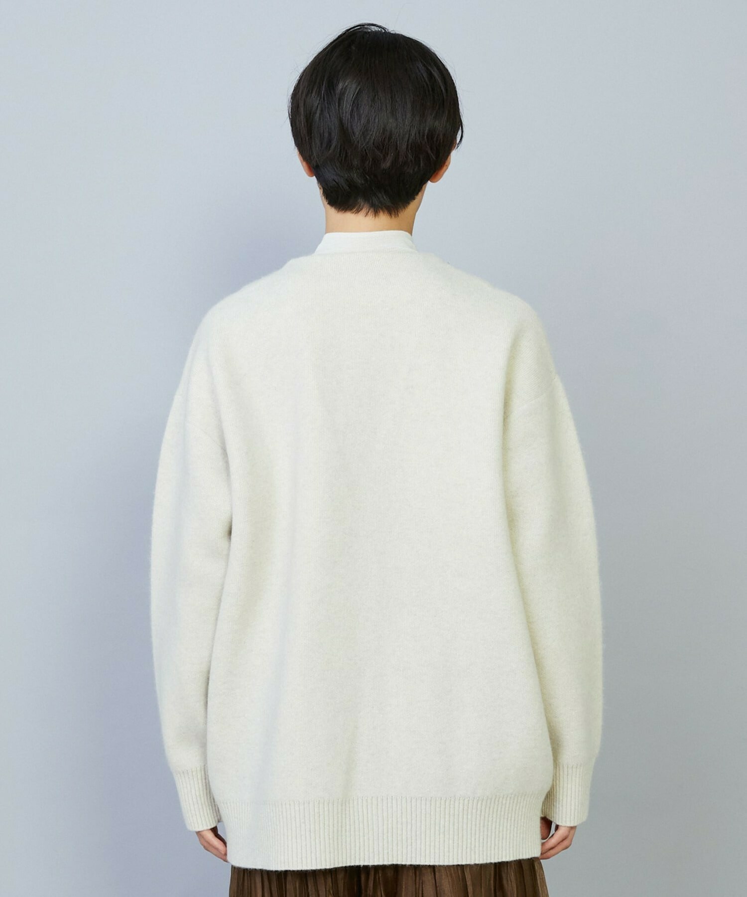 【MOGA】【Lサイズ】ラクーンダブルフェイスジャケットライクカーディガン 詳細画像 ブラック 22