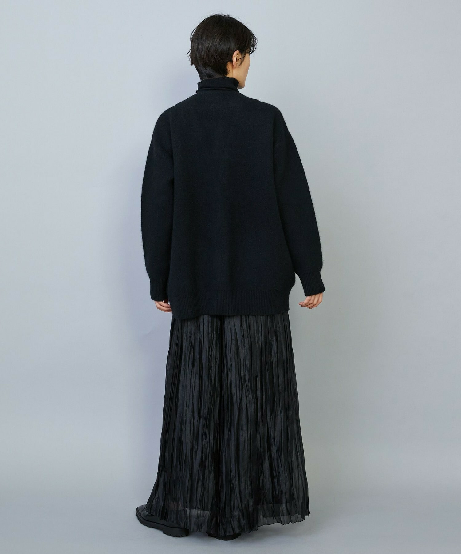 【MOGA】【Lサイズ】ラクーンダブルフェイスジャケットライクカーディガン 詳細画像 ブラック 7