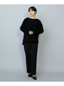 【MOGA】【Lサイズ】WOOLEN×AMOSSA ドルマンスリーブ配色ニット 詳細画像 グレー系その他 1