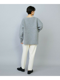 【MOGA】【Lサイズ】WOOLEN×AMOSSA ドルマンスリーブ配色ニット 詳細画像 グレー系その他 16