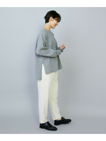 【MOGA】【Lサイズ】WOOLEN×AMOSSA ドルマンスリーブ配色ニット 詳細画像 グレー系その他 17