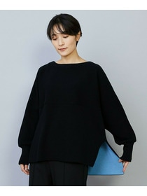 【MOGA】【Lサイズ】WOOLEN×AMOSSA ドルマンスリーブ配色ニット 詳細画像 グレー系その他 22