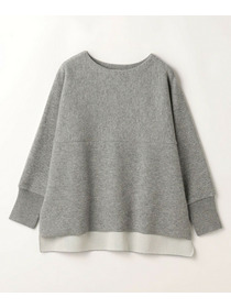 【MOGA】【Lサイズ】WOOLEN×AMOSSA ドルマンスリーブ配色ニット 詳細画像 グレー系その他 23