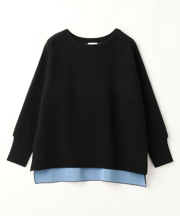 【MOGA】【Lサイズ】WOOLEN×AMOSSA ドルマンスリーブ配色ニット