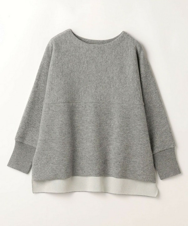 【Lサイズ】WOOLEN×AMOSSA ドルマンスリーブ配色ニット 詳細画像 グレー系その他 1