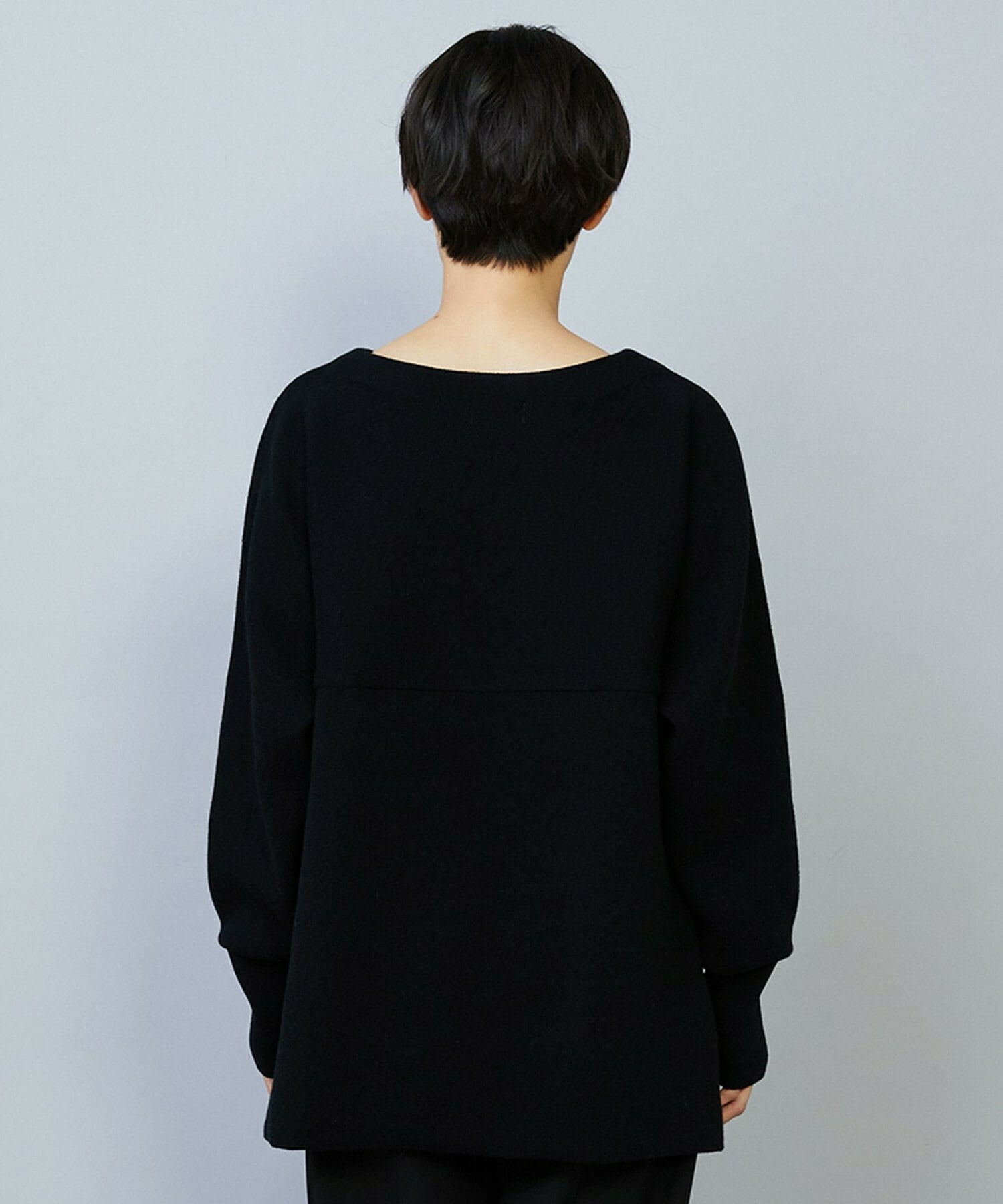 【MOGA】【Lサイズ】WOOLEN×AMOSSA ドルマンスリーブ配色ニット 詳細画像 グレー系その他 21