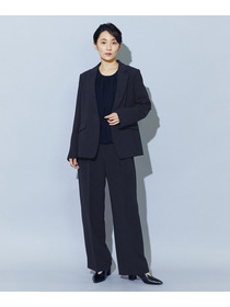 【wb】【Lサイズ】wb トリアセドライジョーゼットテーラードジャケット 詳細画像 ダークネイビー 3