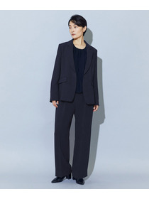 【wb】【Lサイズ】wb トリアセドライジョーゼットテーラードジャケット 詳細画像 ダークネイビー 4