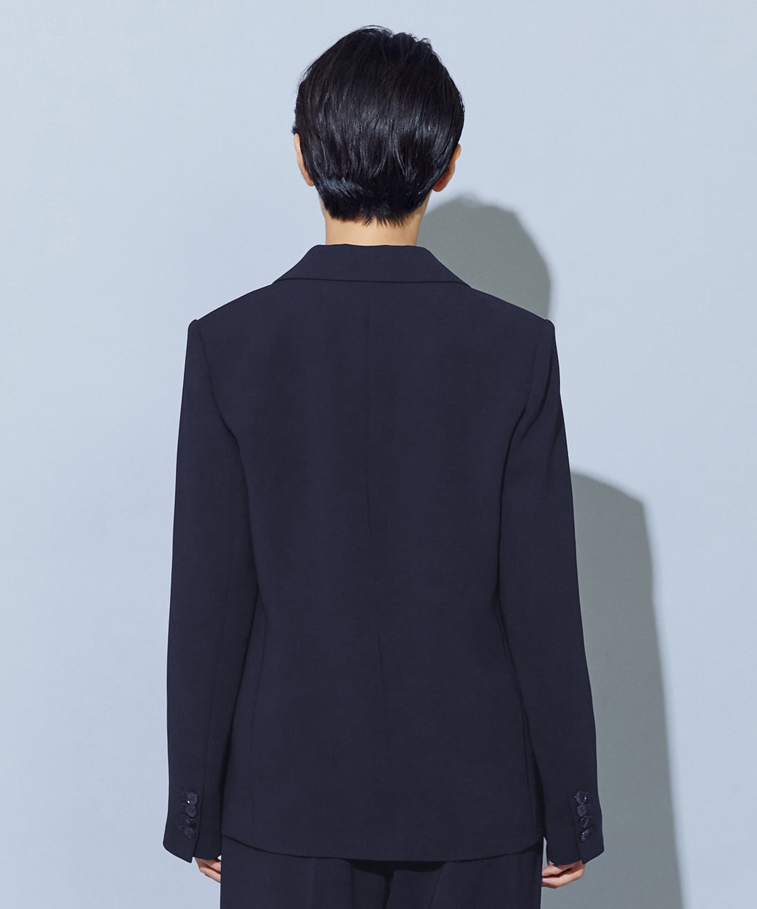 【wb】【Lサイズ】wb トリアセドライジョーゼットテーラードジャケット 詳細画像 ダークネイビー 22