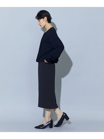 【wb】【Lサイズ】wb トリアセドライジョーゼットストレートタイトスカート 詳細画像 ダークネイビー 13