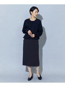 【wb】【Lサイズ】wb トリアセドライジョーゼットストレートタイトスカート 詳細画像 ダークネイビー 17