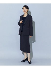 【wb】【Lサイズ】wb トリアセドライジョーゼットストレートタイトスカート 詳細画像 ダークネイビー 3