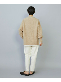 【MOGA】【Lサイズ】クーマラム鹿の子編みVネックカーディガン 詳細画像 グレー 15