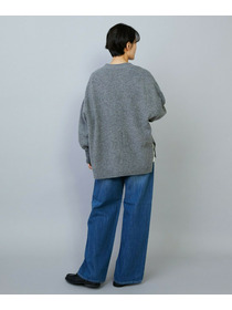 【MOGA】【Lサイズ】クーマラム鹿の子編みVネックカーディガン 詳細画像 グレー 17