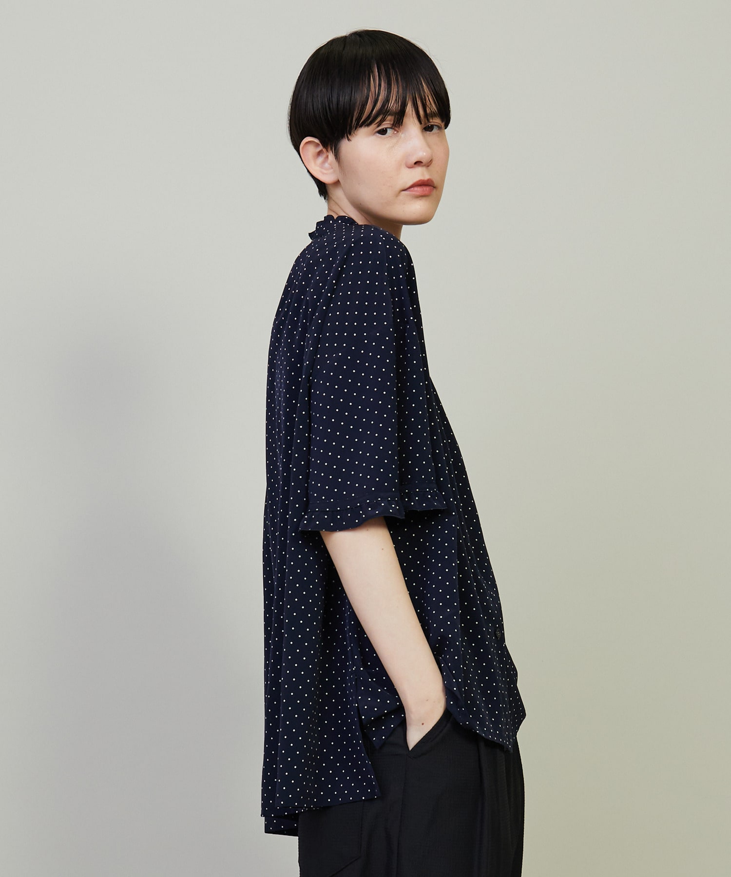 【FRAPBOIS】メローフリル ブラウス 詳細画像 ブラック 10