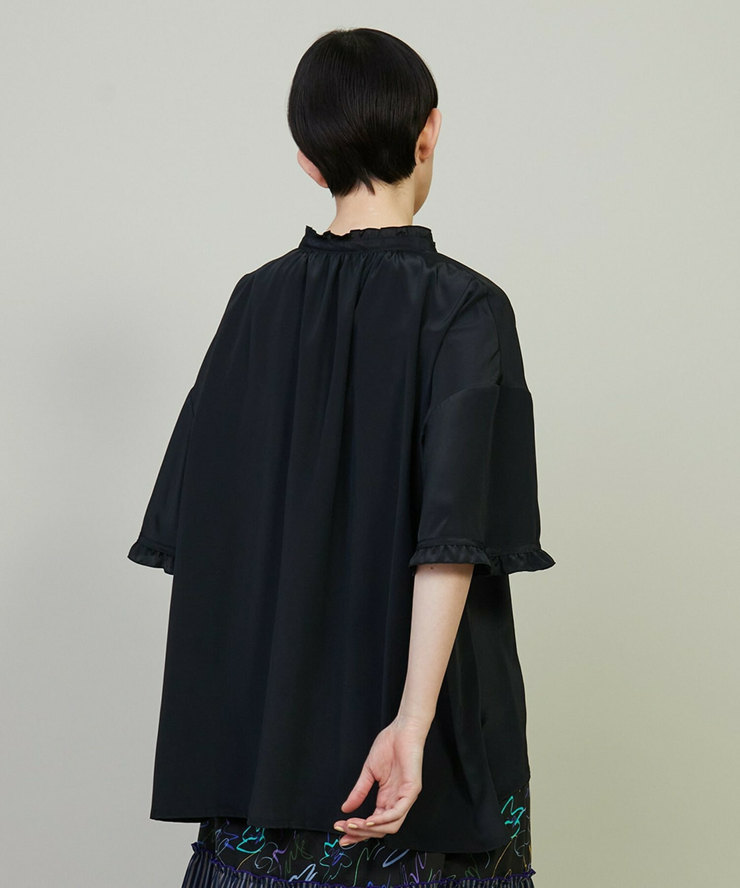 【FRAPBOIS】メローフリル ブラウス 詳細画像 ブラック 17