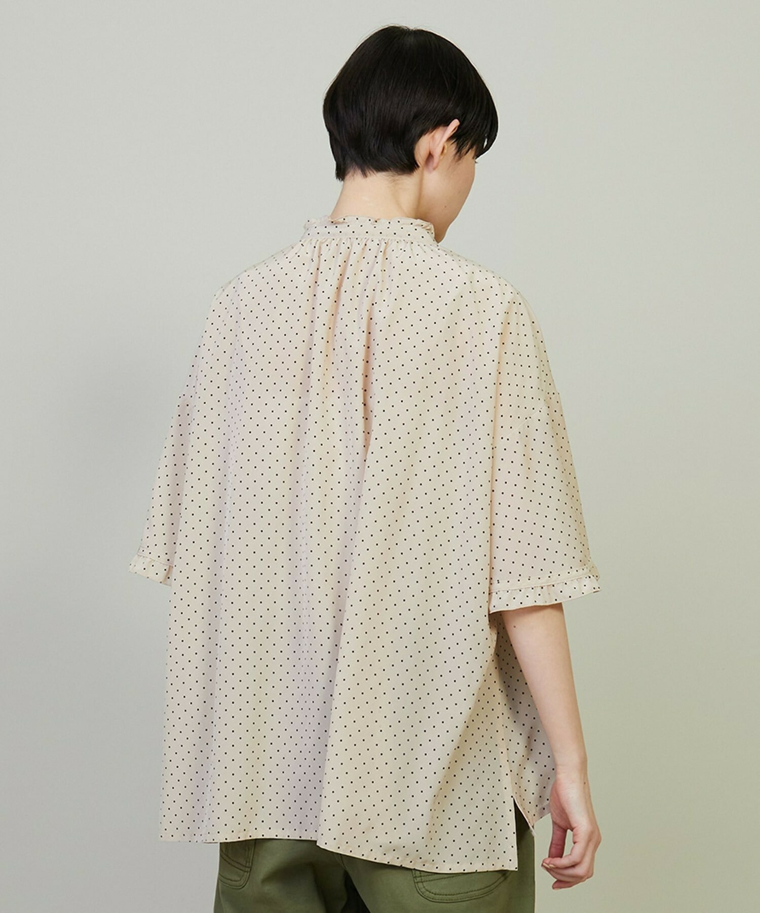 【FRAPBOIS】メローフリル ブラウス 詳細画像 ブラック 2