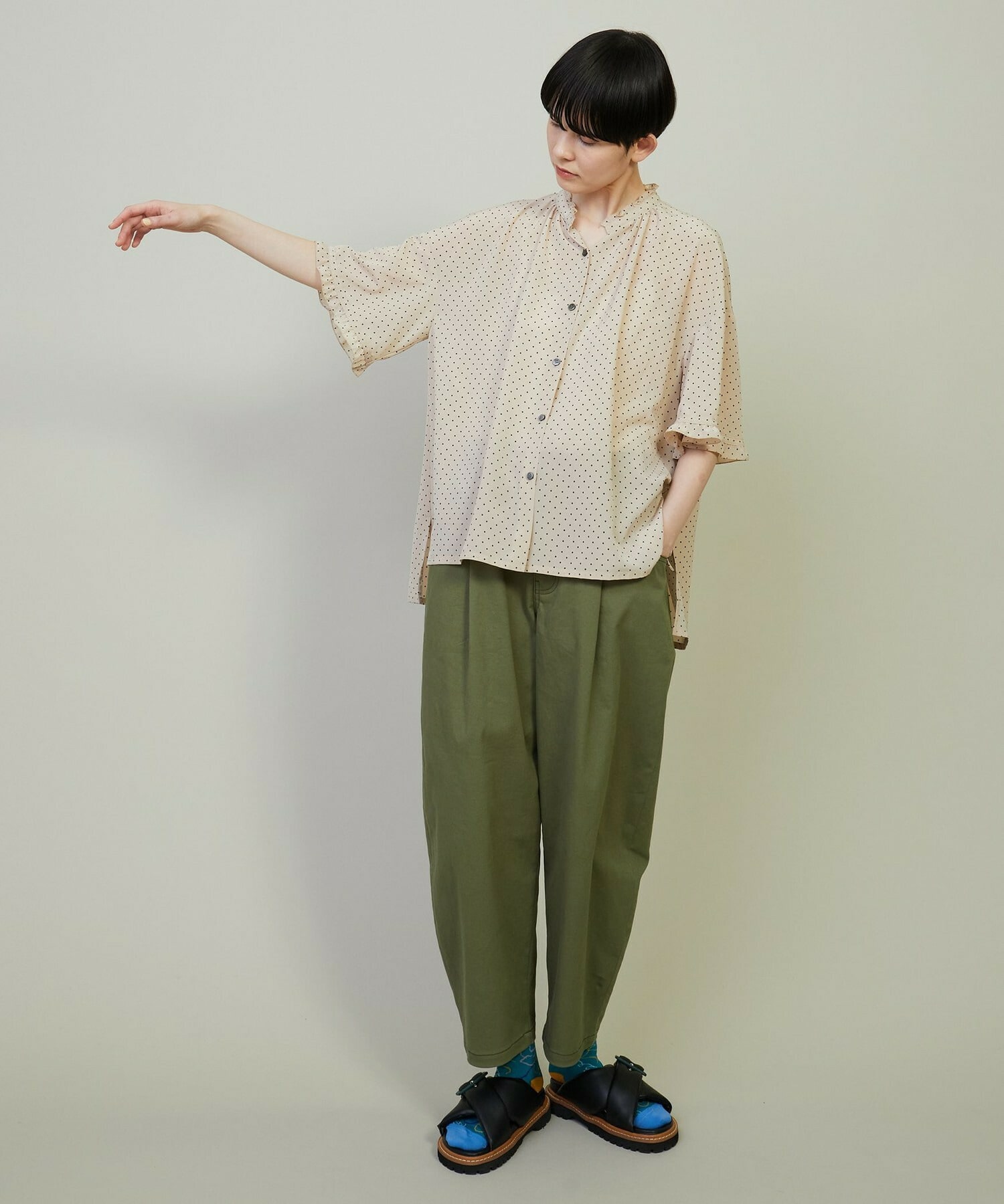 【FRAPBOIS】メローフリル ブラウス 詳細画像 ブラック 6