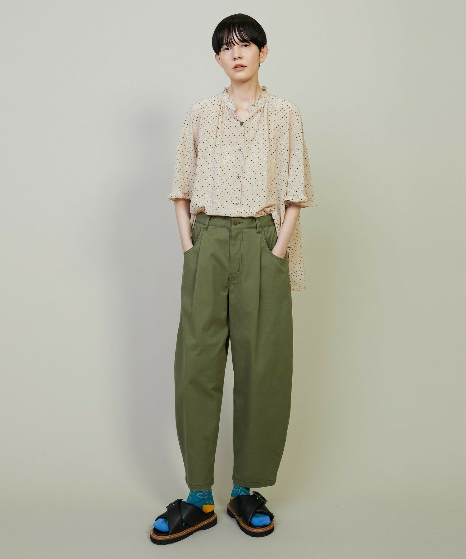 【FRAPBOIS】メローフリル ブラウス 詳細画像 ブラック 8