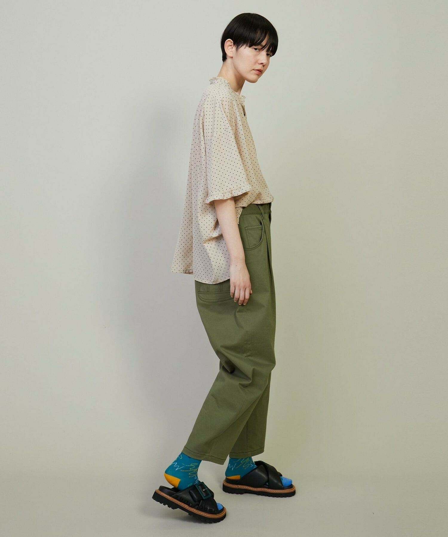 【FRAPBOIS】メローフリル ブラウス 詳細画像 ブラック 9