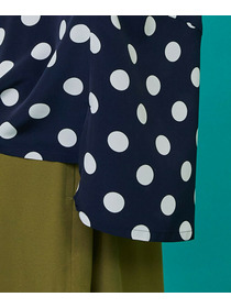 【FRAPBOIS】ドットデシン シャツ 詳細画像 ブラック 5