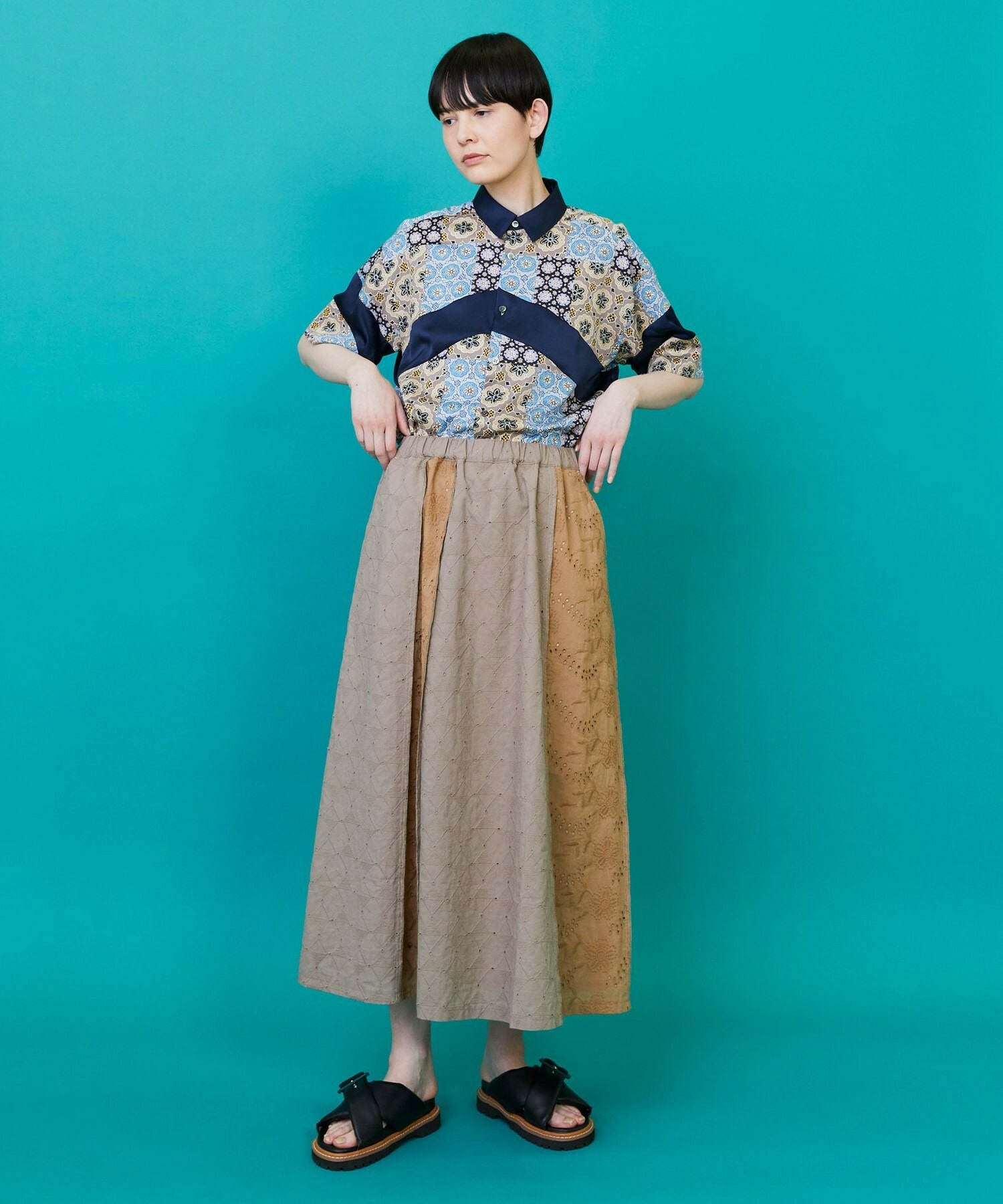 【FRAPBOIS】レレースカート 詳細画像 ブラック 10