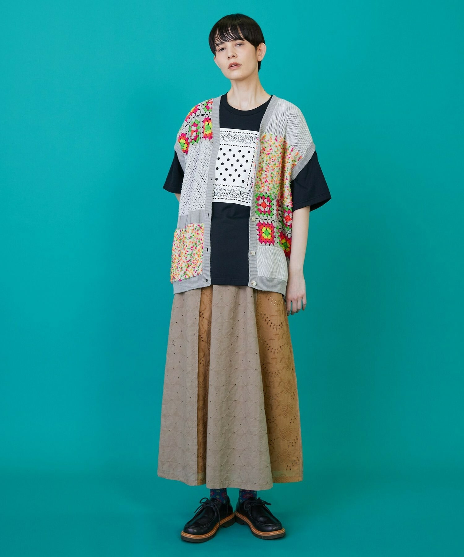 【FRAPBOIS】レレースカート 詳細画像 ブラック 11