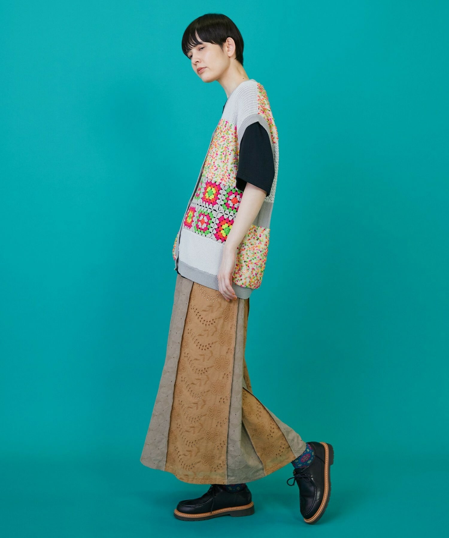 【FRAPBOIS】レレースカート 詳細画像 ブラック 13