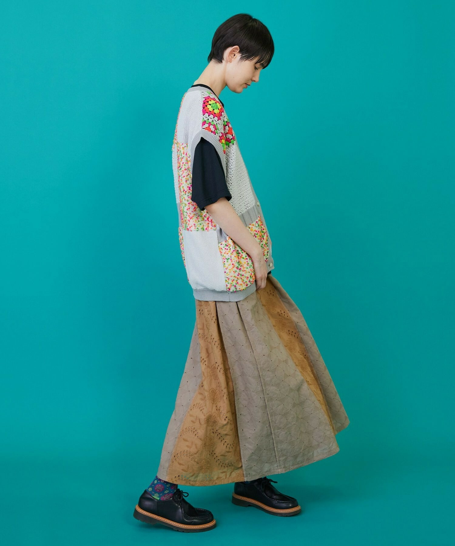 【FRAPBOIS】レレースカート 詳細画像 ブラック 14