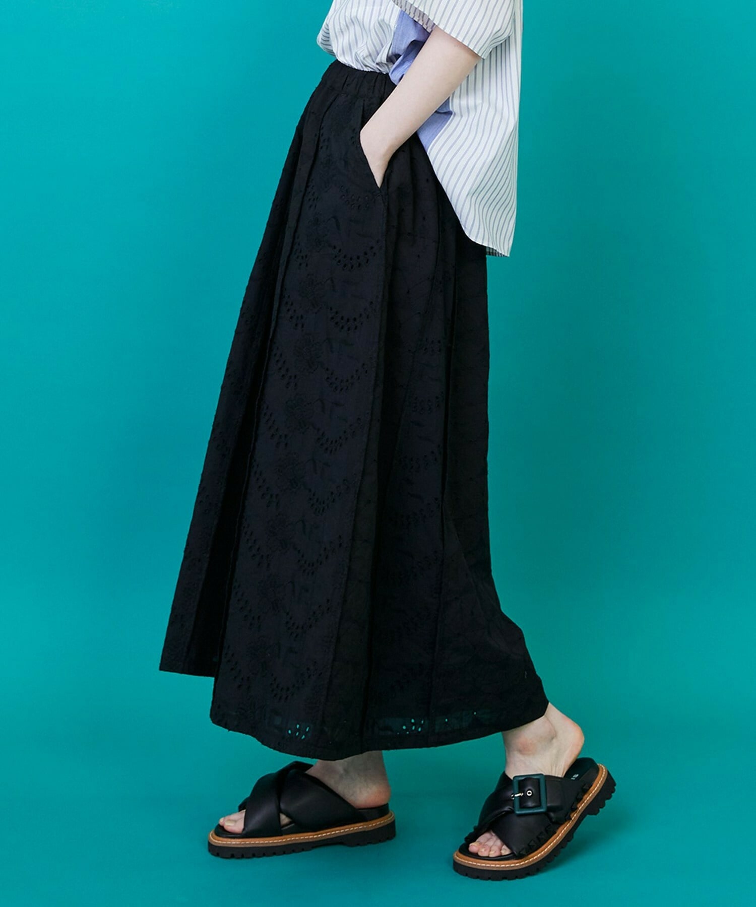 【FRAPBOIS】レレースカート 詳細画像 ブラック 15