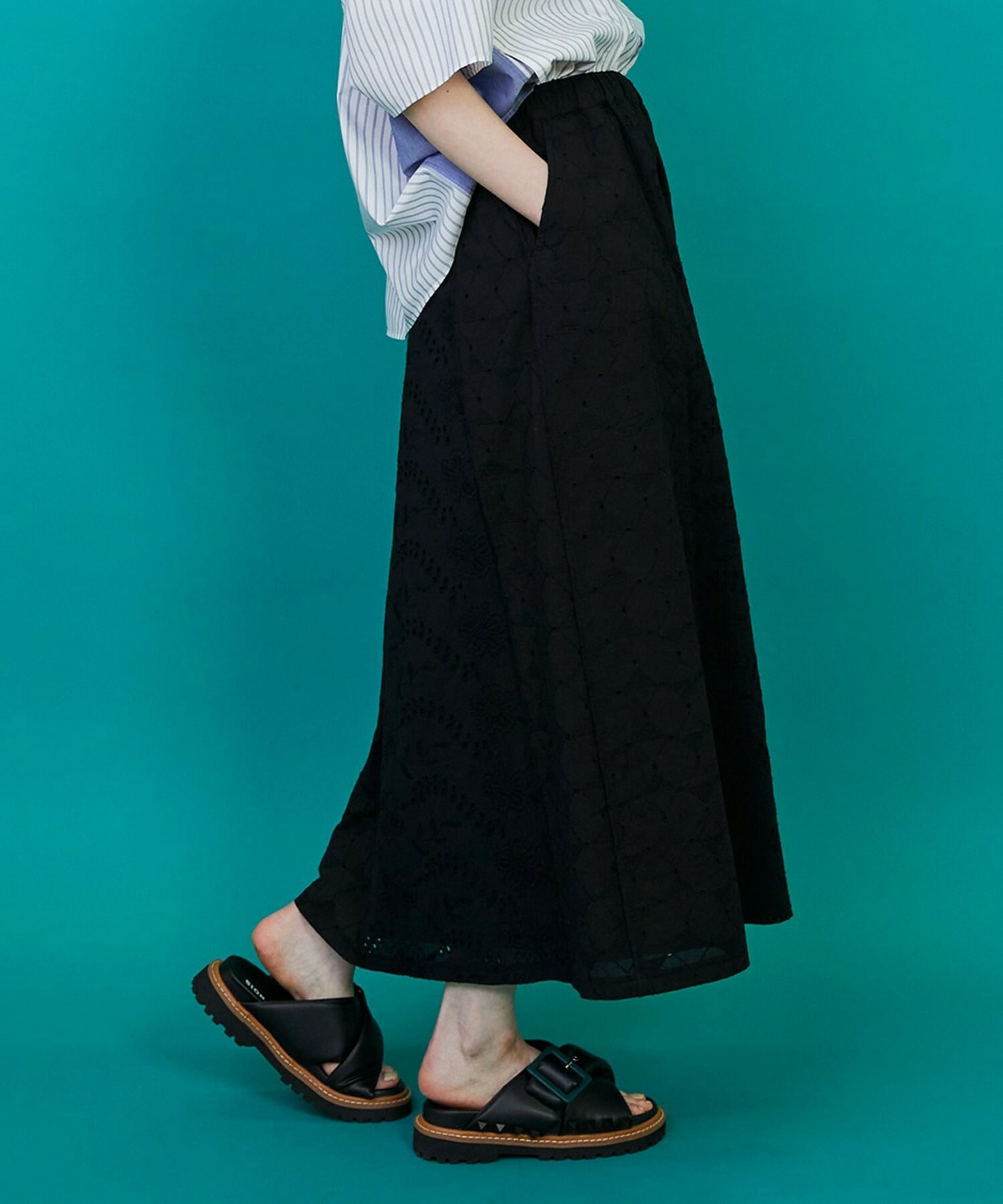 【FRAPBOIS】レレースカート 詳細画像 ブラック 17