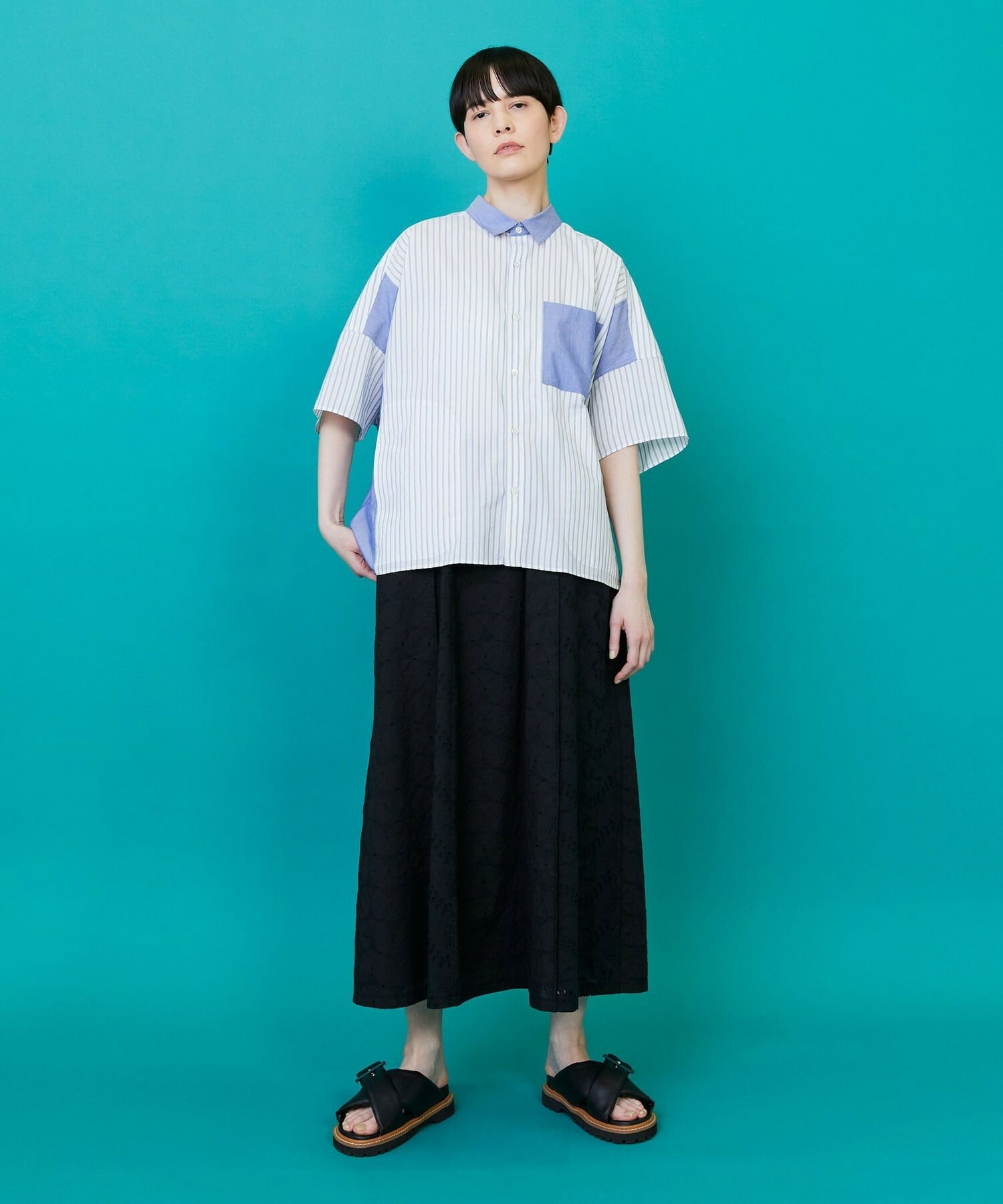 【FRAPBOIS】レレースカート 詳細画像 ブラック 18